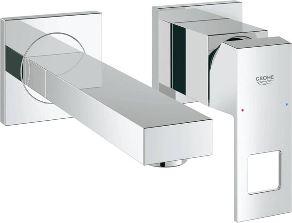 Grohe Eurocube Mélangeur lavabo 2 trous, montage encastré, saillie 171mm, 19895000, 19895000