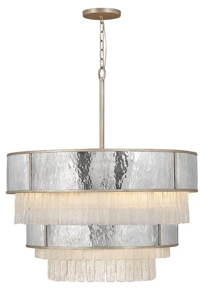 Lampadario Contemporaneo Reverie Acciaio Oro Champagne 12 Luci E14