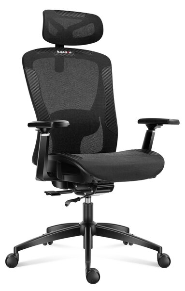 Sedia da gaming ergonomica - Supporto lombare 2D - Nera