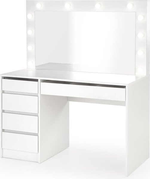 Halmar Tavolino con illuminazione Hollywood XL - bianco