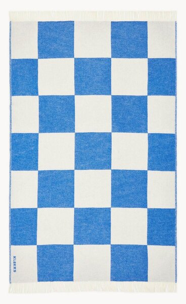 Plaid in lana con frange Klekks No. 2