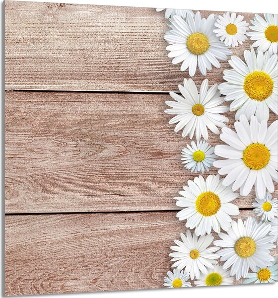 PIATTO IN VETRO PER CUCINA 60x65 legno