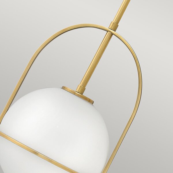 Sospensione Industrial Nordica Somerset Acciaio Ottone Antico 1 Luce E27