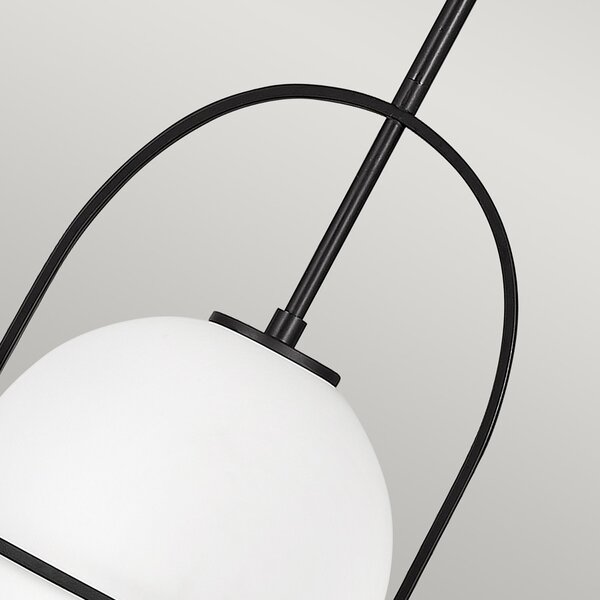 Sospensione Industrial Nordica Somerset Acciaio Nero 1 Luce E27