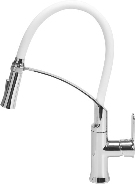 Rubinetto da cucina Flessibile, bianco, rubinetto acqua, rubinetto lavello, miscelatore