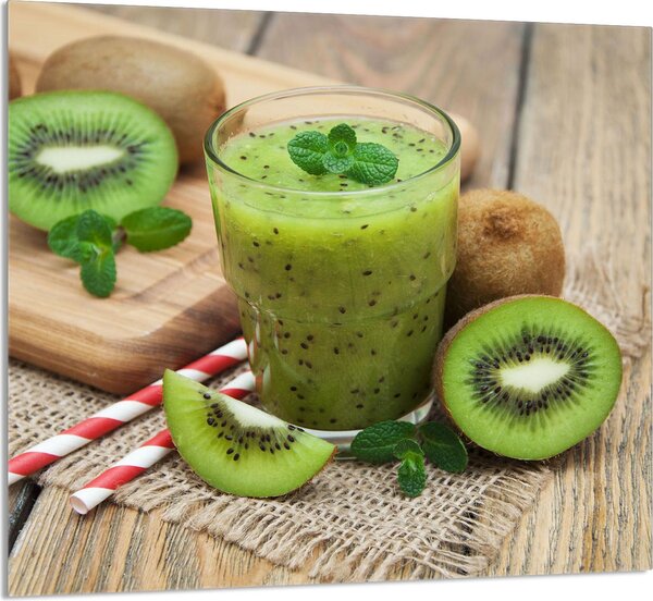 PIATTO IN VETRO PER CUCINA 65x60 Kiwi