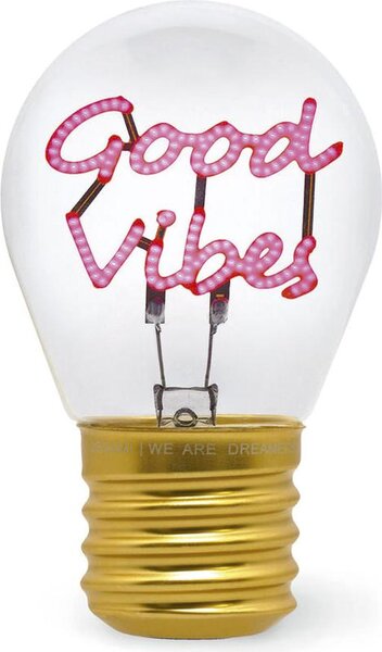 Legami Lampadina Fiction-good Vibes Lampada da tavolo dorata Taglia unica / Spina UE 220V dorata Taglia unica