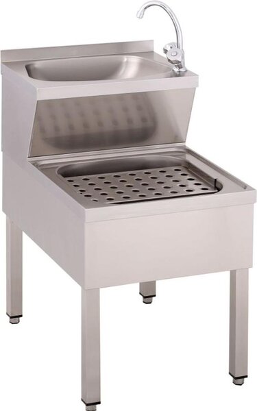 Lavabo/lavabo di servizio KBS con miscelatore 500x700x850 mm