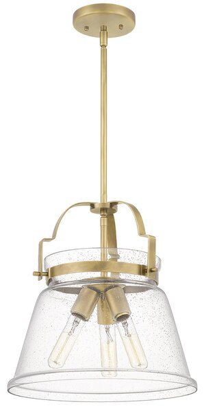 Lampadario Contemporaneo Wimberley Acciaio Ottone Antico 3 Luci E27