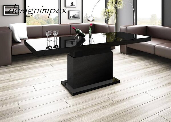 Tavolino di design H-333, regolabile in altezza e allungabile, tavolo da pranzo
