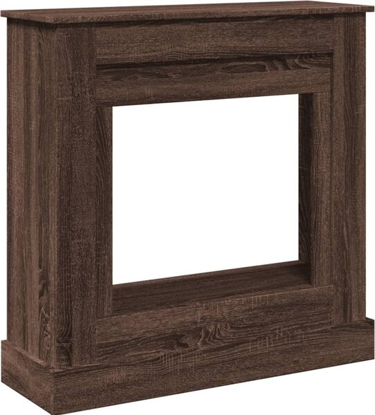Cornice per Camino Rovere Marrone 90x30x90 cm in Truciolato