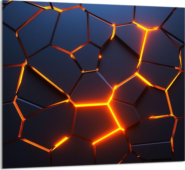 PIATTO IN VETRO PER CUCINA 65x60 Magma