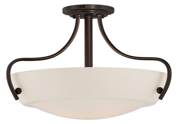 Lampada A Soffitto Contemporanea Chantilly Metallo Bronzo Palladiano 3 Luci E27