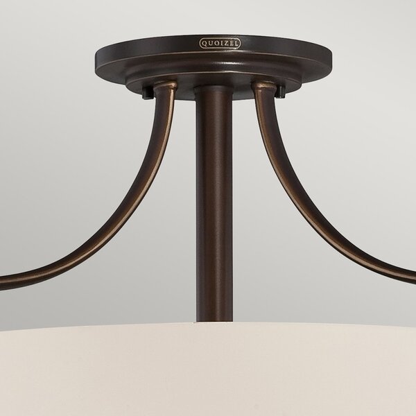 Lampada A Soffitto Contemporanea Chantilly Metallo Bronzo Palladiano 3 Luci E27