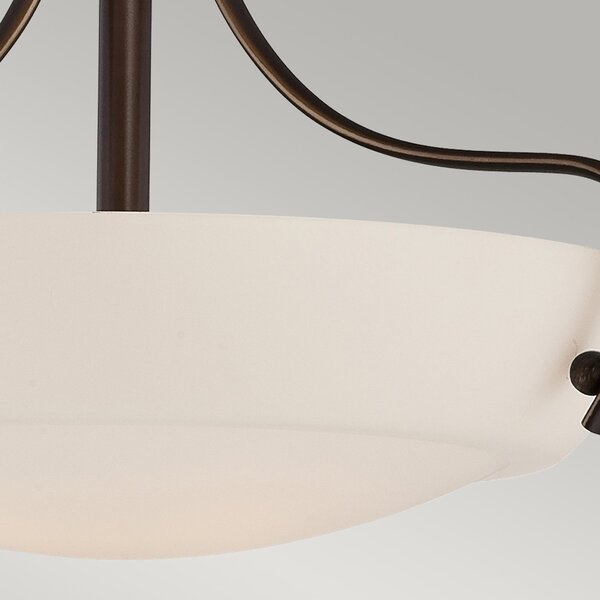 Lampada A Soffitto Contemporanea Chantilly Metallo Bronzo Palladiano 3 Luci E27