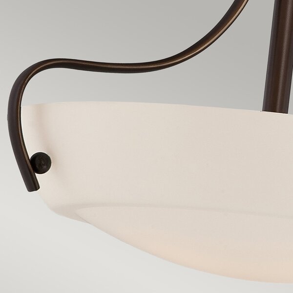 Lampada A Soffitto Contemporanea Chantilly Metallo Bronzo Palladiano 3 Luci E27