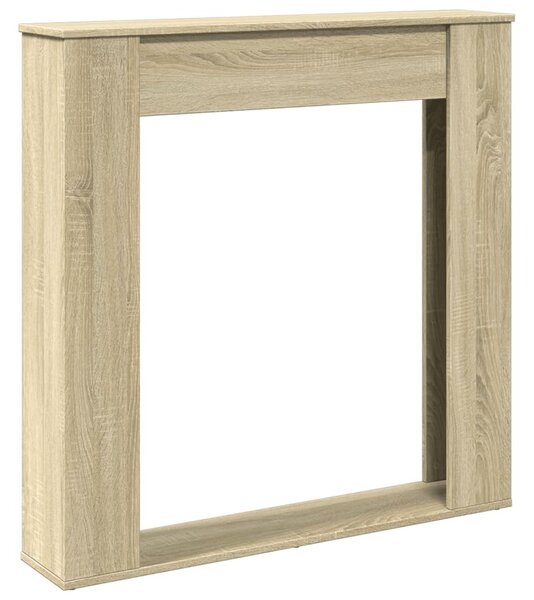 Cornice per Camino Rovere Sonoma 100x20x100 cm in Truciolato