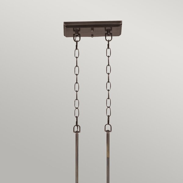 Lampadario Industrial Nordico Emery Metallo Bronzo Palladiano 3 Luci E27
