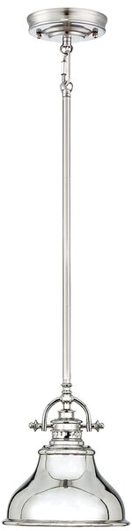 Sospensione Industrial Emery Metallo Argento Imperiale Piccola 1 Luce E27