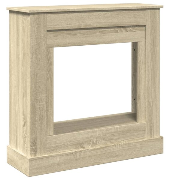 Cornice per Camino Rovere Sonoma 90x30x90 cm in Truciolato