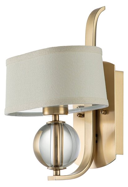 Applique Contemporanea Gotham Metallo Ottone Spazzolato 1 Luce G9 Led 3.5W