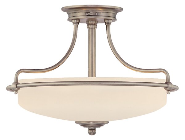 Lampada A Soffitto Contemporanea Griffin Metallo Cromo Lucido 3 Luci E27