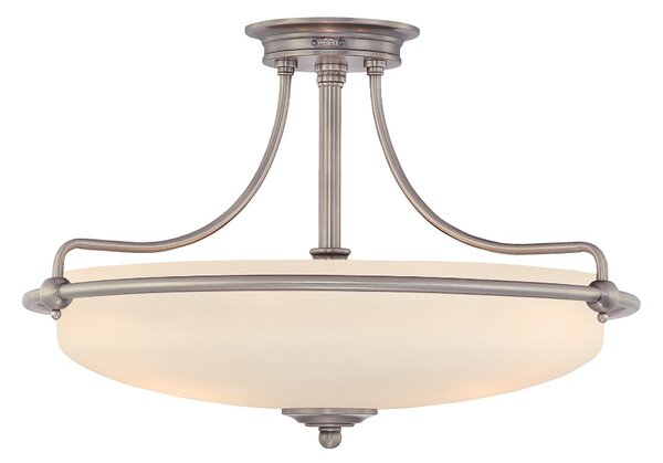 Lampada A Soffitto Contemporanea Griffin Metallo Cromo Lucido 4 Luci E27