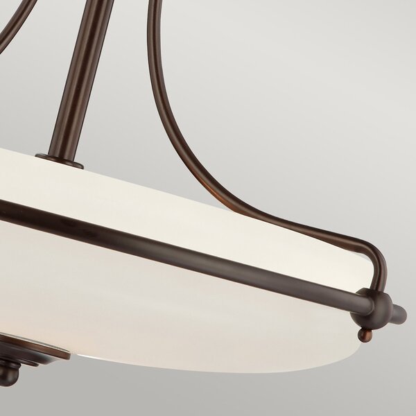 Lampada A Soffitto Contemporanea Griffin Metallo Bronzo Palladiano 4 Luci E27