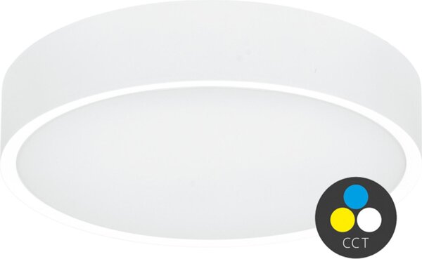 Ecolite CCT Plafoniera LED bianca rotonda 25W WMAT350-25W/BI