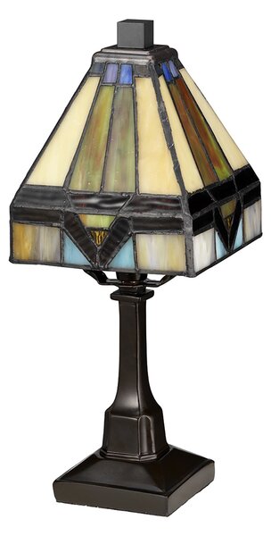 Abatjour Tiffany Holmes Metallo Bronzo Vintage 1 Luce E14