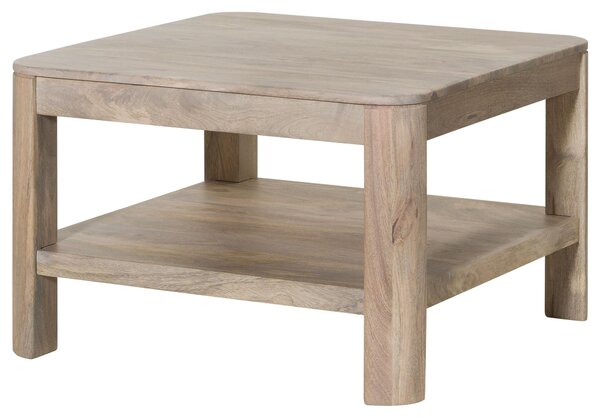 MASSIVMOEBEL24 | Tavolino da salotto in legno di mango 70x70x45 oliato beige TORONTO #306