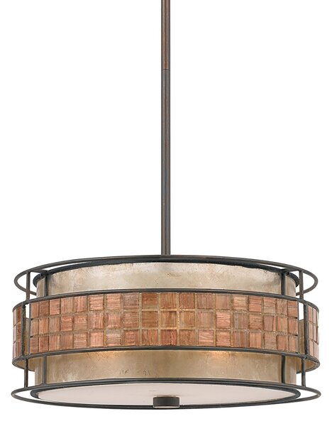 Lampadario Contemporaneo Laguna Metallo Rame Rinascimentale 4 Luci E27