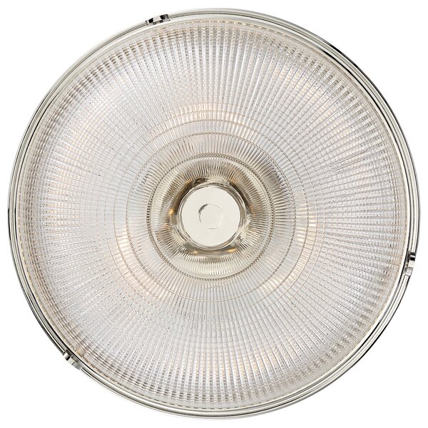 Lampada A Soffitto Contemporanea Mantle Vetro Nichel Lucido 2 Luci E27