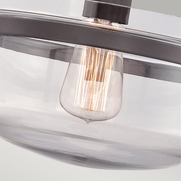 Lampada a Soffitto Industrial Nordica Trilogy Metallo Bronzo Antico 1 Luce E27