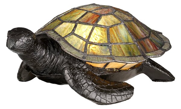 Abatjour Tiffany Animal Lamps Vetro Bronzo Vintage 1 Luce G9 3 Led