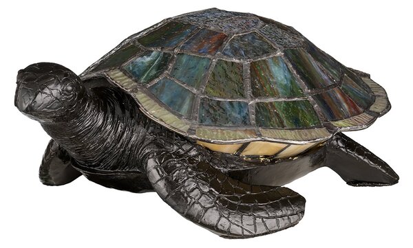 Abatjour Tiffany Animal Lamps Vetro Bronzo Vintage 1 Luce G9 3 Led