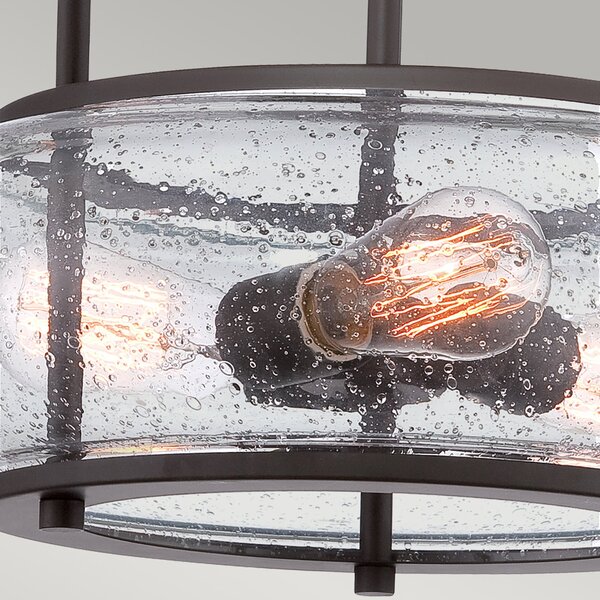 Lampada a Soffitto Industrial Nordico Trilogy Metallo Bronzo Antico 3 Luci E27