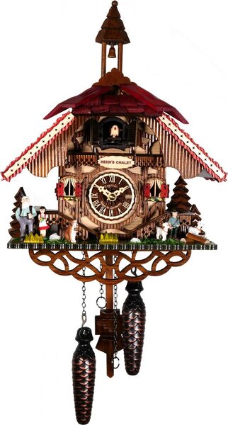 Engstler - 3443_Q - Coucou - Quarzo - Noyer - 31 cm