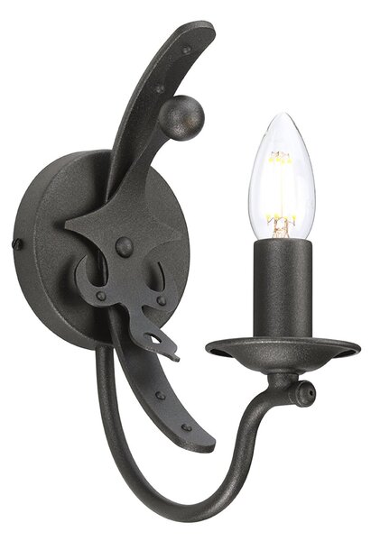 Applique Classica Windsor Acciaio Grafite 1 Luce E14