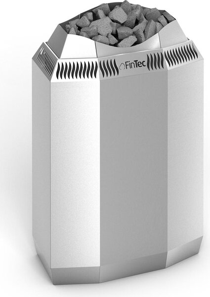 FinTec KAJA 9 kW Stufa elettrica premium per sauna finlandese in acciaio inossidabile