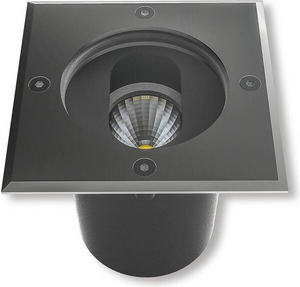 Doris - Faretto da incasso a pavimento a LED, forma angolare