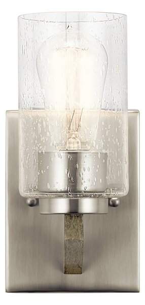 Applique Contemporanea Deryn Acciaio Grigio Antico 1 Luce E27