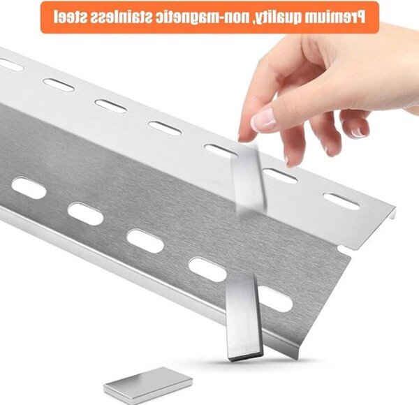 Cappa universale in acciaio inossidabile, dimensioni 36,5 x 12 cm, per barbecue - compatibile con i modelli Chicago 3, BOSTON PRO 3K, Boston 6 Kr turbo, 3561, Brahma 4.0 - confezione da 4 pezzi