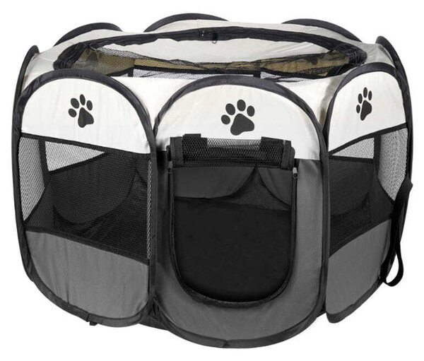 Recinto per cani/gatti 91x91x58cm grigio