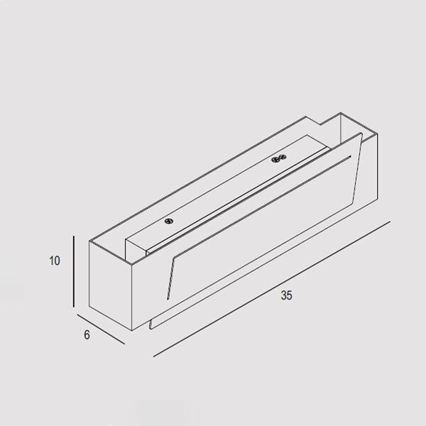 Applique Contemporanea Clap Metallo Verde Bosco Led 24W