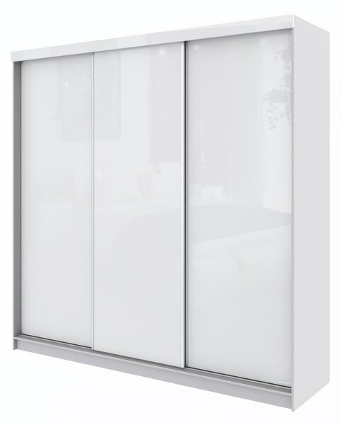 Marlux Meble: armadio a tre ante, larghezza 278 cm, con ante a scomparsa e scorrevoli; armadio angolare, guardaroba, armadio da camera da letto, armadio da ingresso, armadio modulare, armadio lucido