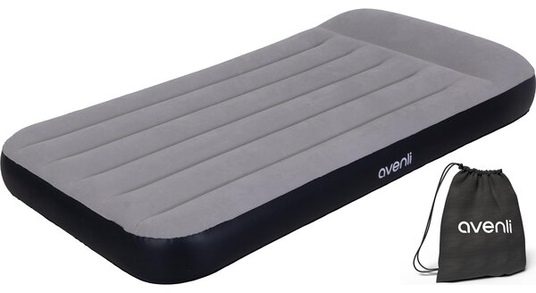 Materasso gonfiabile Avenli, letto ad aria 191 x 99 x 30 cm, letto per ospiti con pompa incorporata per 1 persona