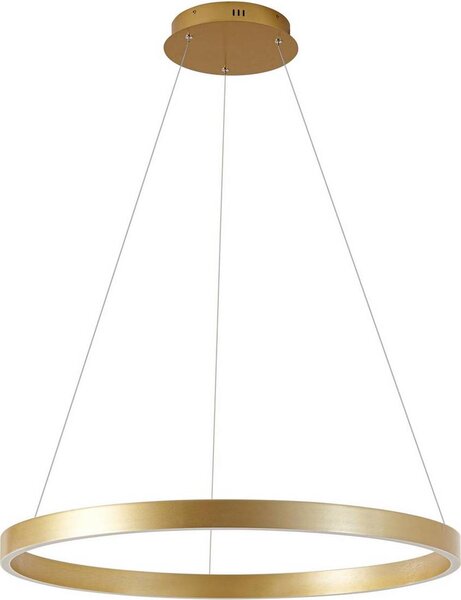 Lucande LED-Hängeleuchte Yonam, Ø 80 cm, 1-flg., oro, CCT