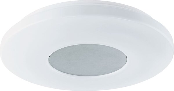 Eglo LED lampada da soffitto rotonda in nichel opaco lampada da soffitto bianca 75429