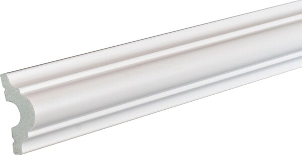 Profilo a stucco PROVISTON in plastica bianca - 18 x 38 x 2000 mm Moderno profilo per il soffitto